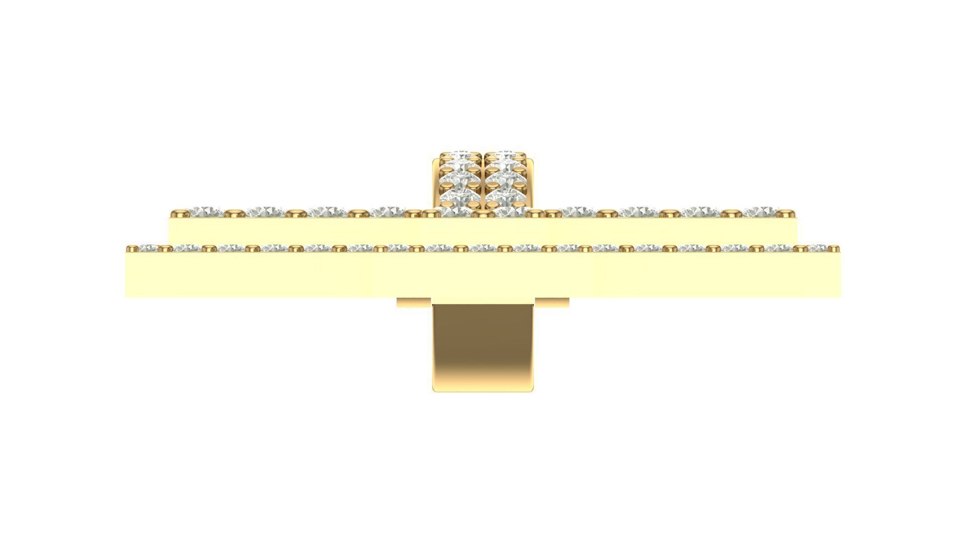 cross hiphop pendant 3D print model_9