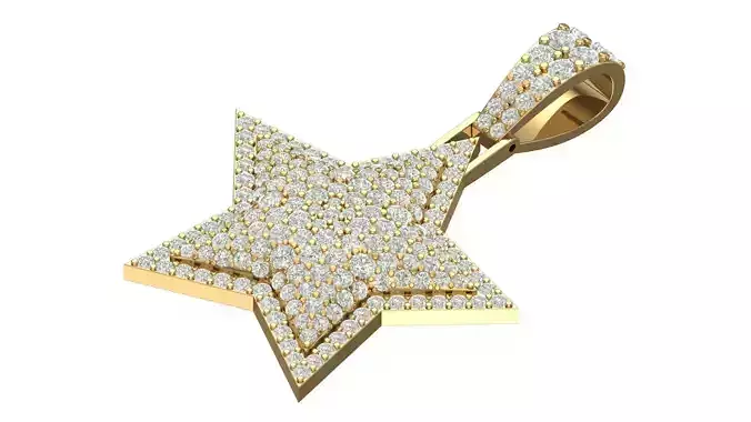 Star  hiphop pendant