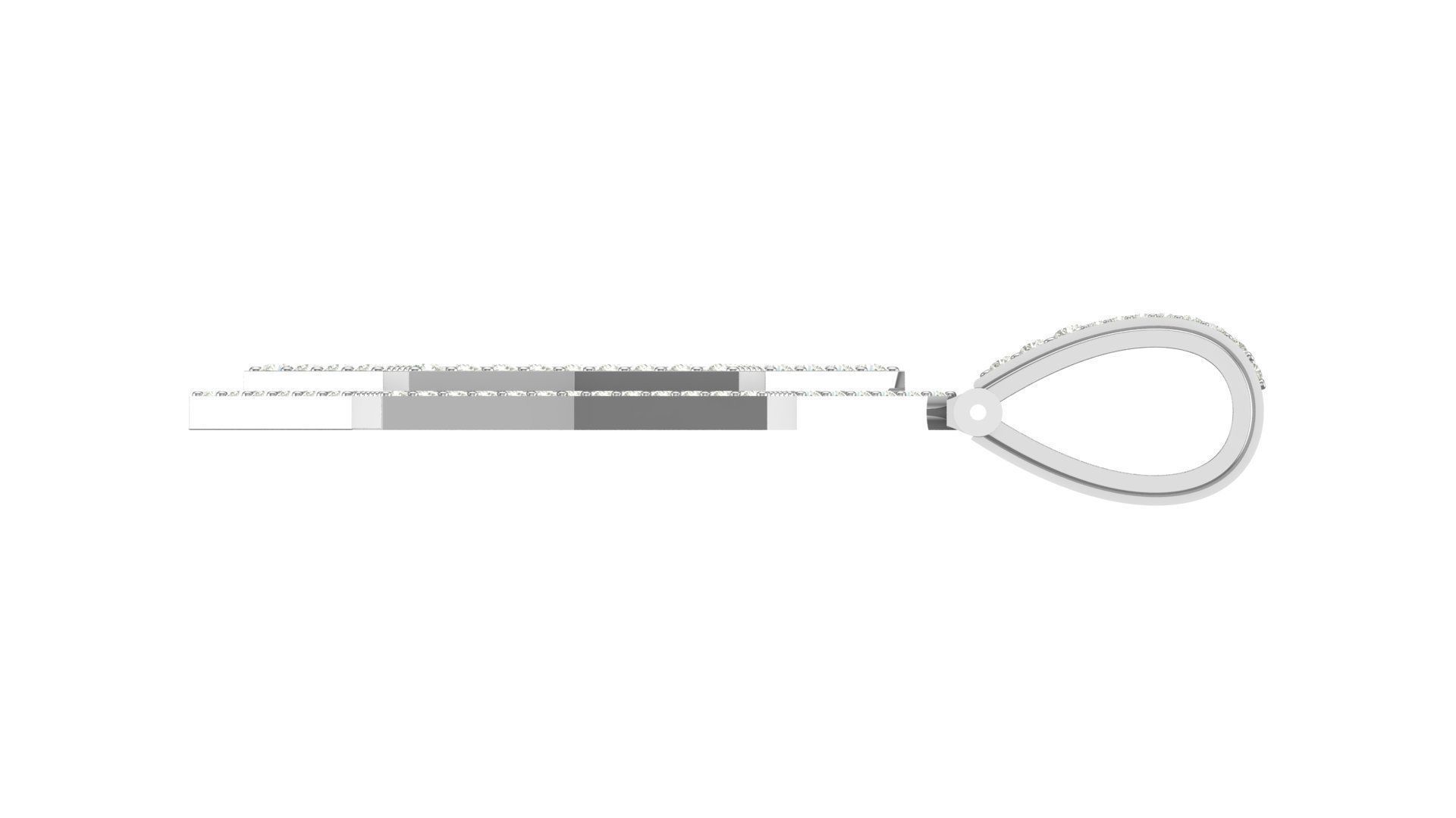  star hiphop pendant 3D print model_11