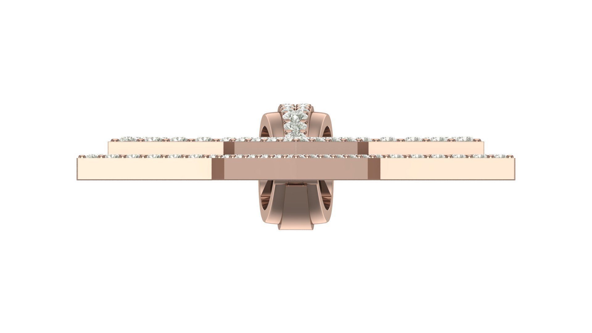  star hiphop pendant 3D print model_7