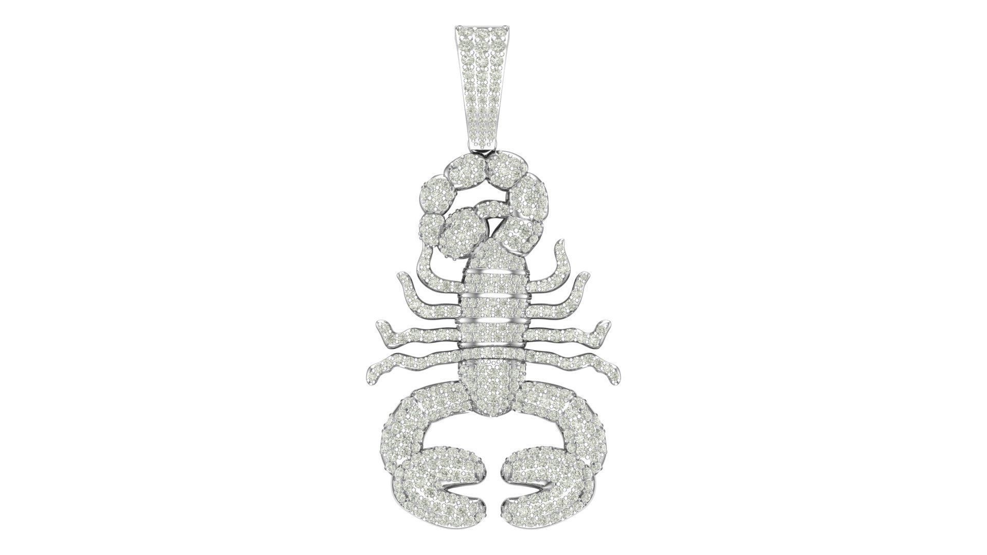  Scorpion hiphop pendant 3D print model_5
