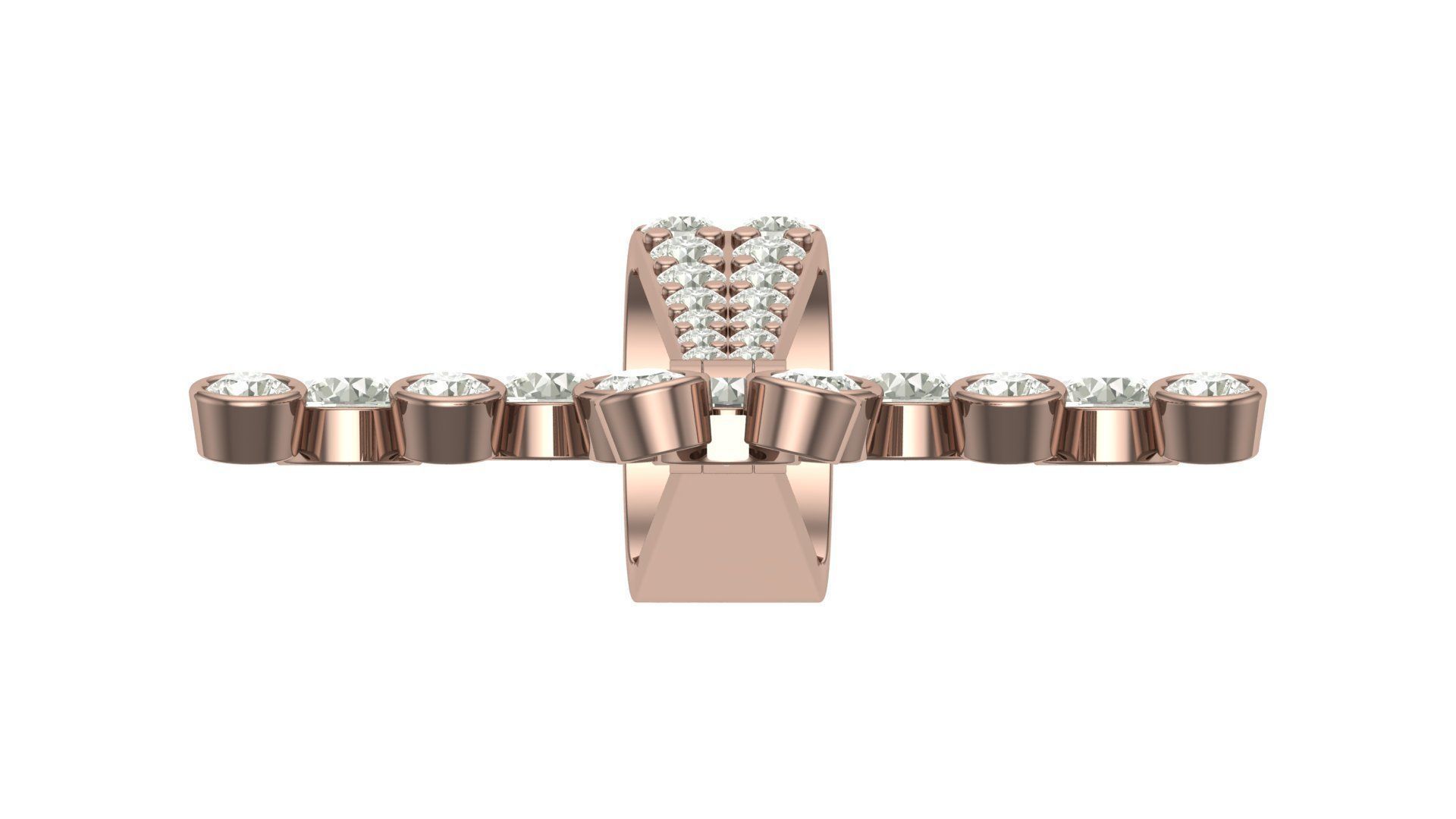 cross hiphop pendant 3D print model_7