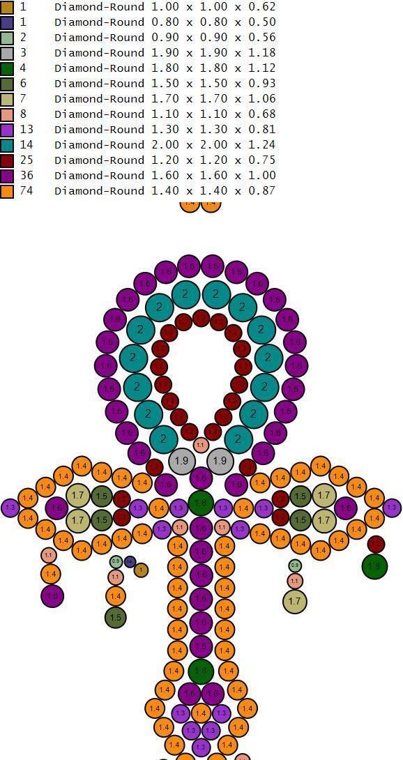 cross hiphop pendant  3D print model_12