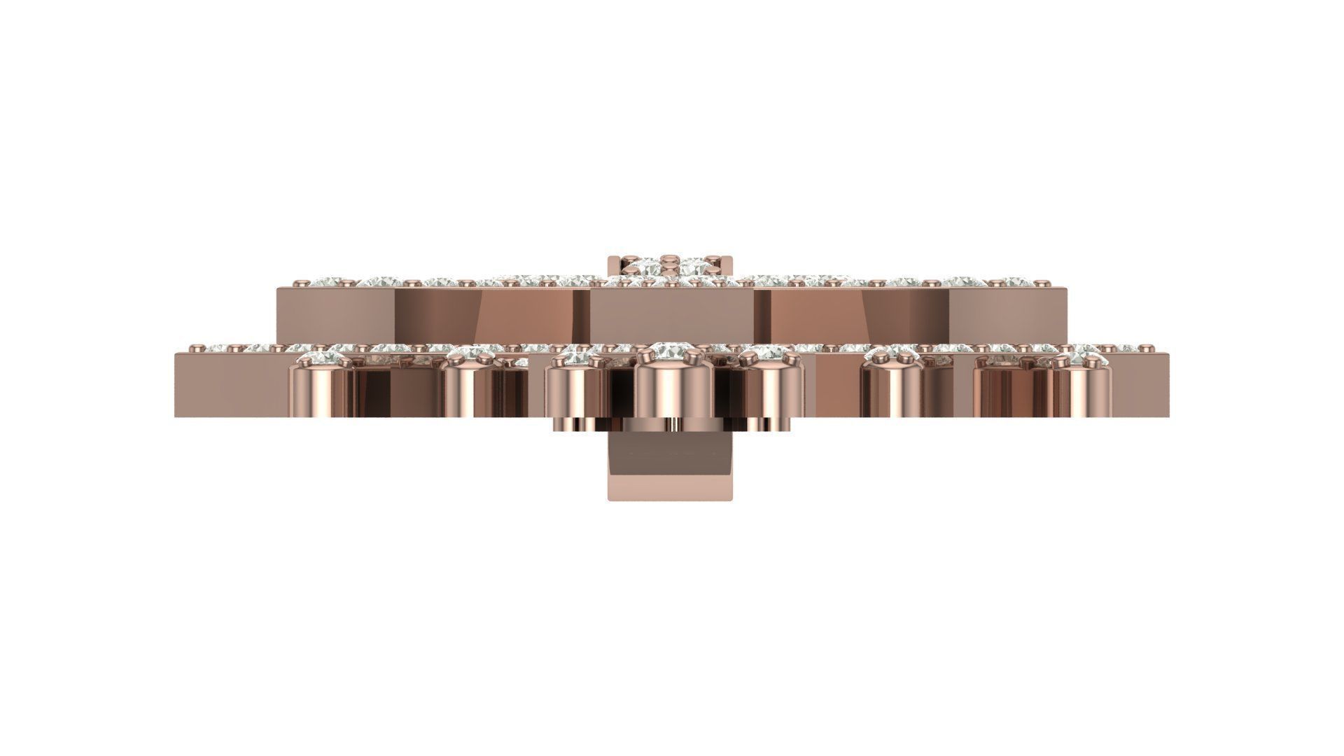 cross hiphop pendant  3D print model_10