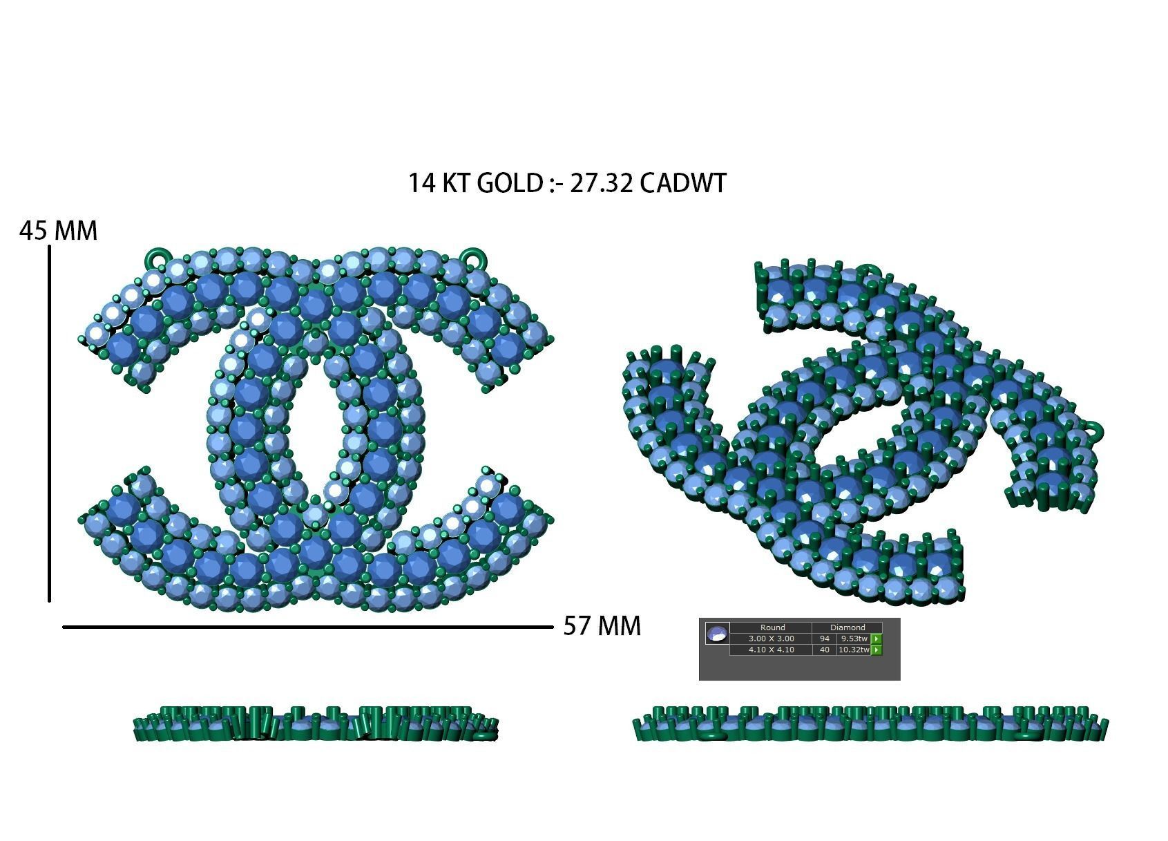  hiphop pendant  3D print model_12