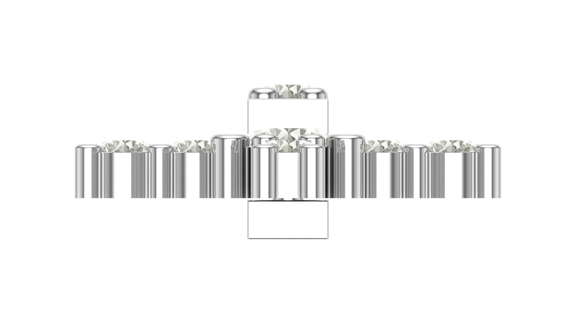 cross hiphop pendant 3D print model_10