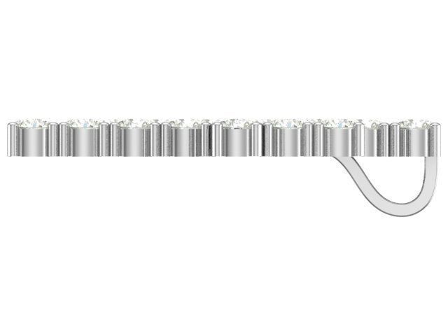 cross hiphop pendant  3D print model_7