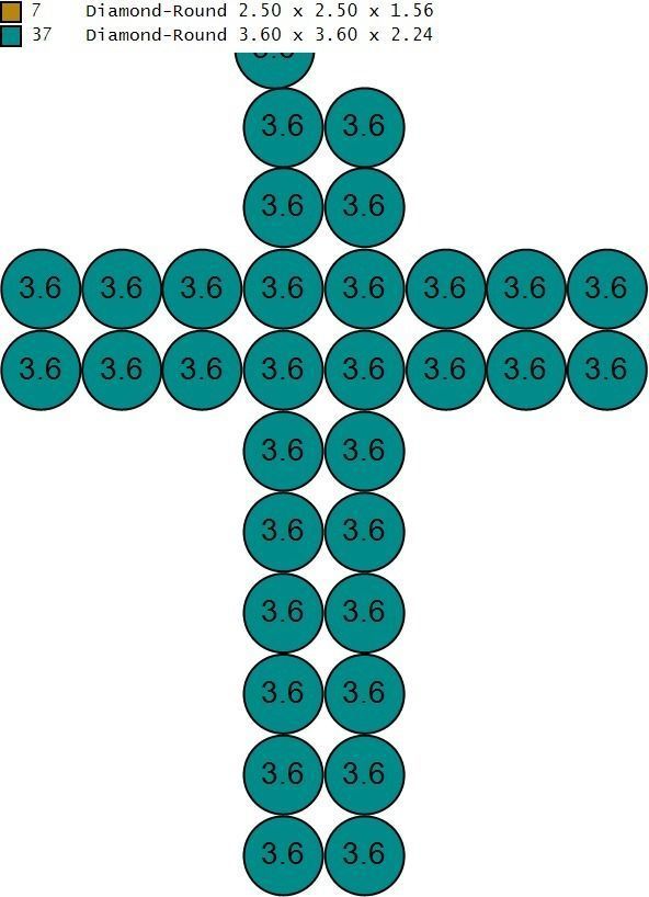 cross hiphop pendant  3D print model_12