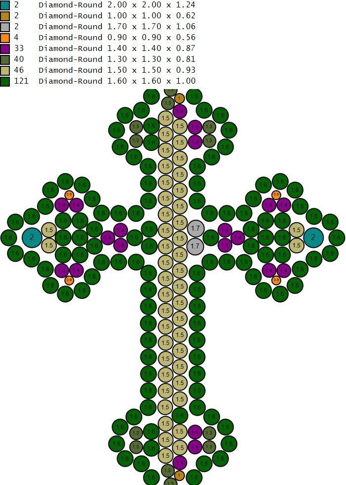 cross hiphop pendant 3D print model_12