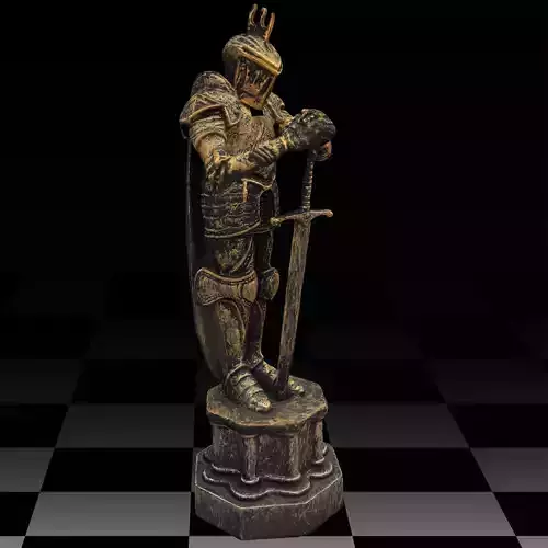 Harry Potter Wizard Chess king  Low-poly 3D model