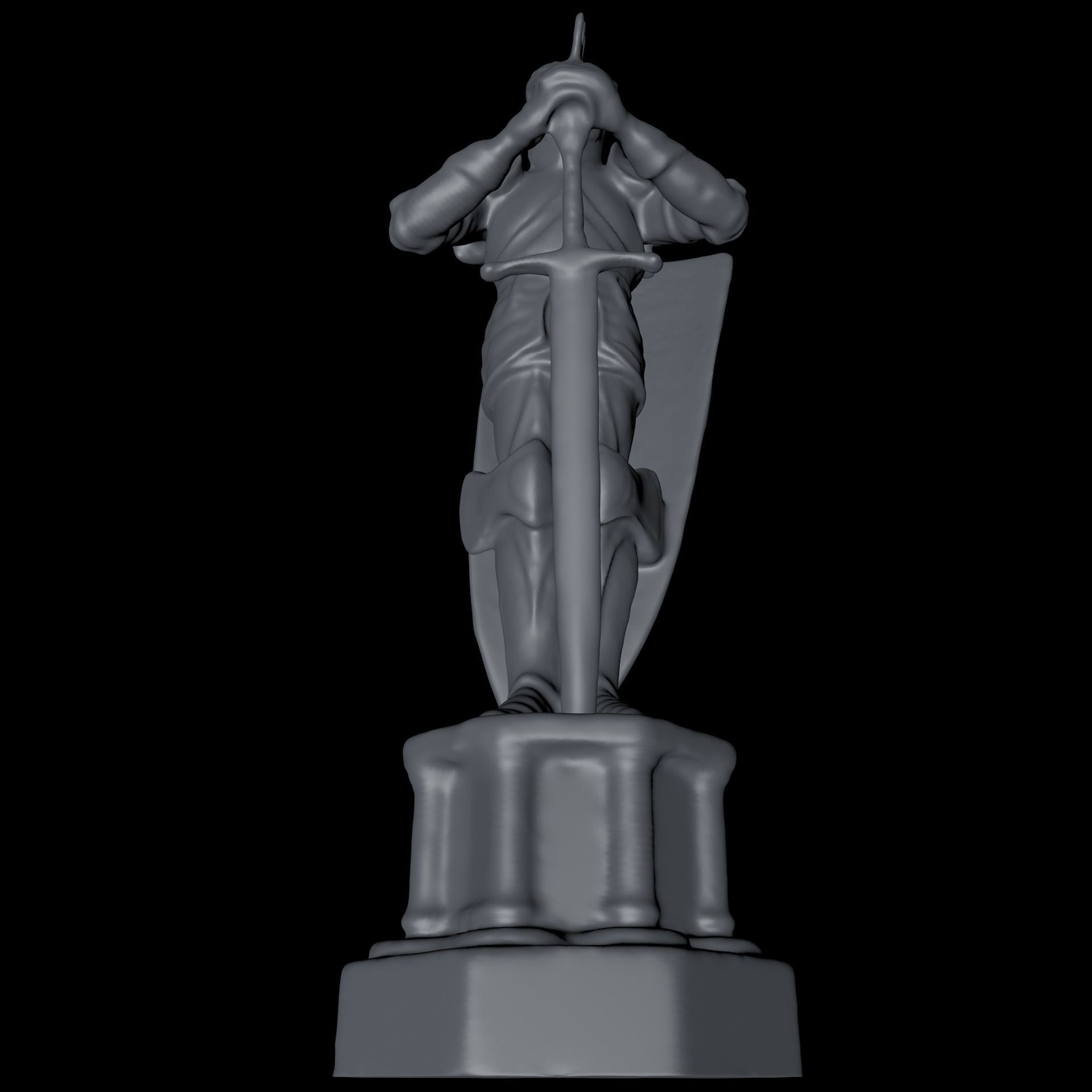 Harry Potter Wizard Chess king Low-poly 3D model_6