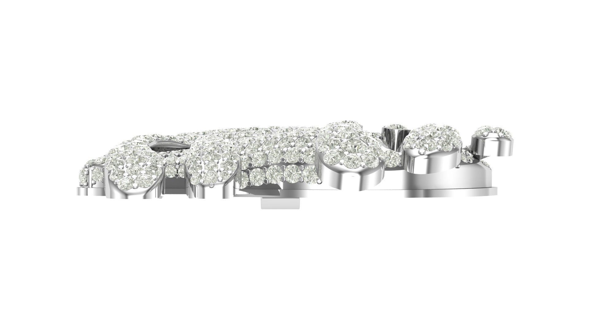  lips hiphop pendant  3D print model_11