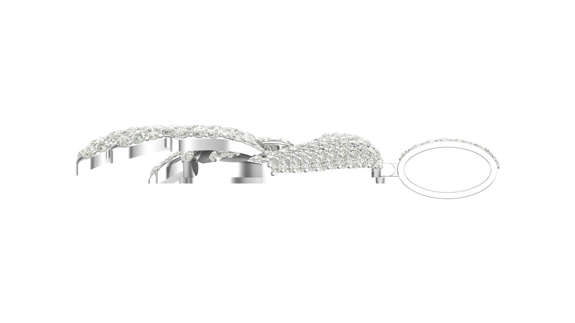  lips hiphop pendant  3D print model_10