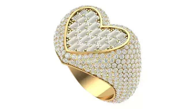 Heart Hiphop Ring