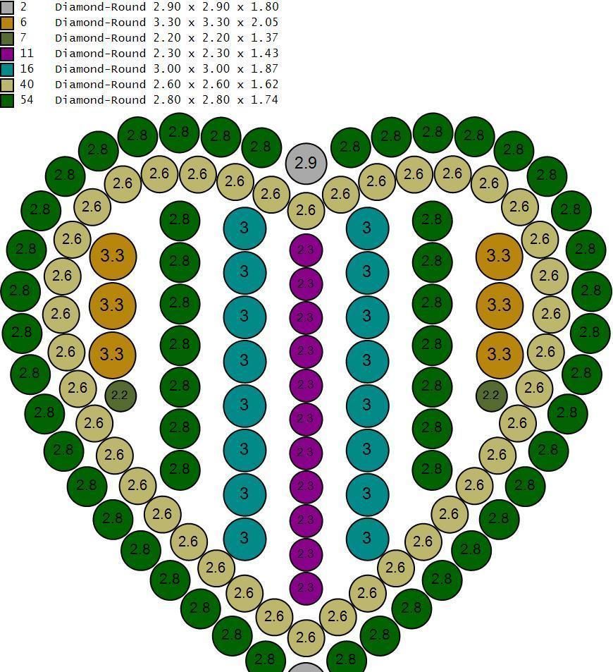 Heart  hiphop pendant 3D print model_13