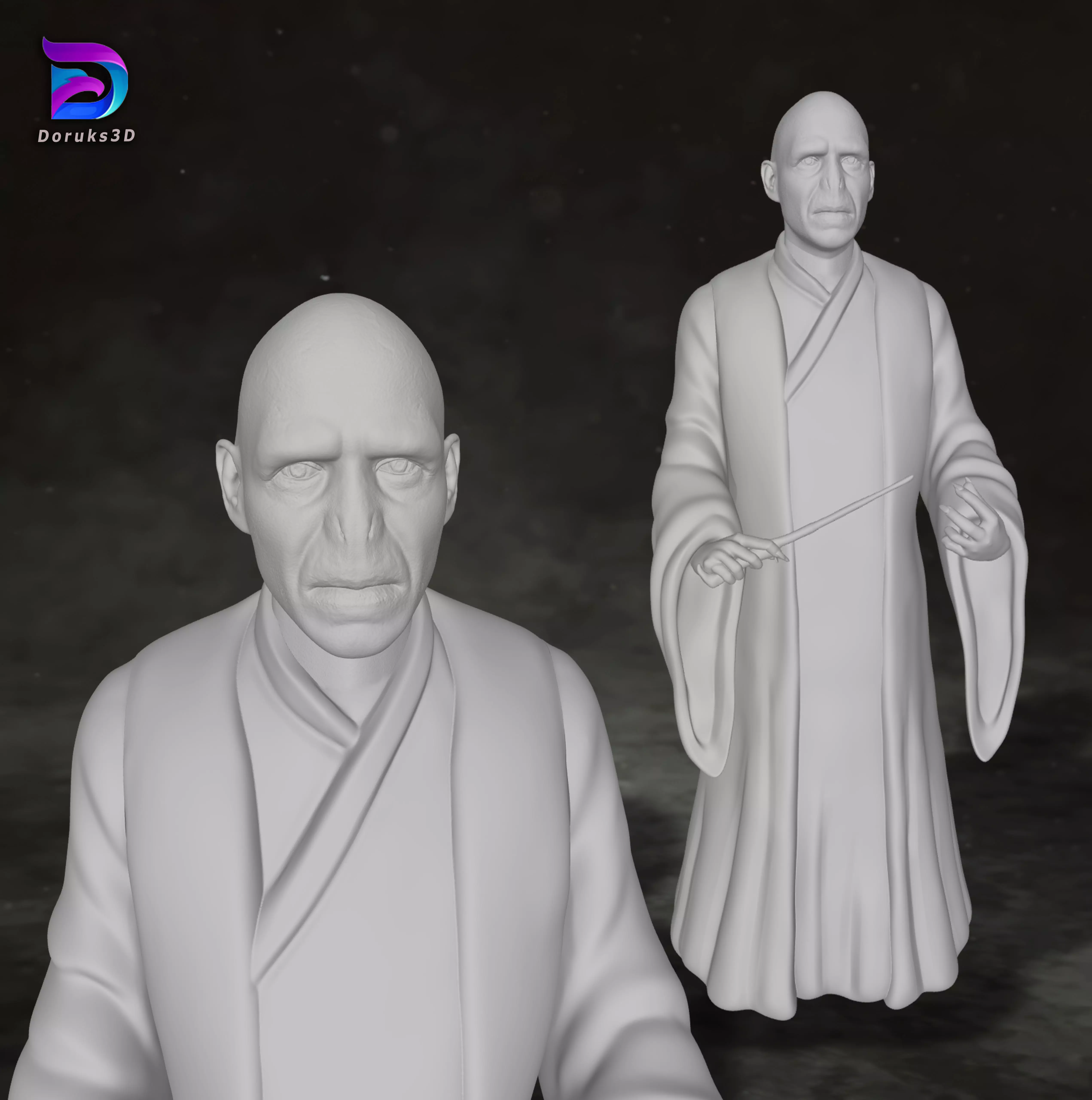 Harry Potter Lord Voldemort Action Figures Custom 3D print model 3D print model_0