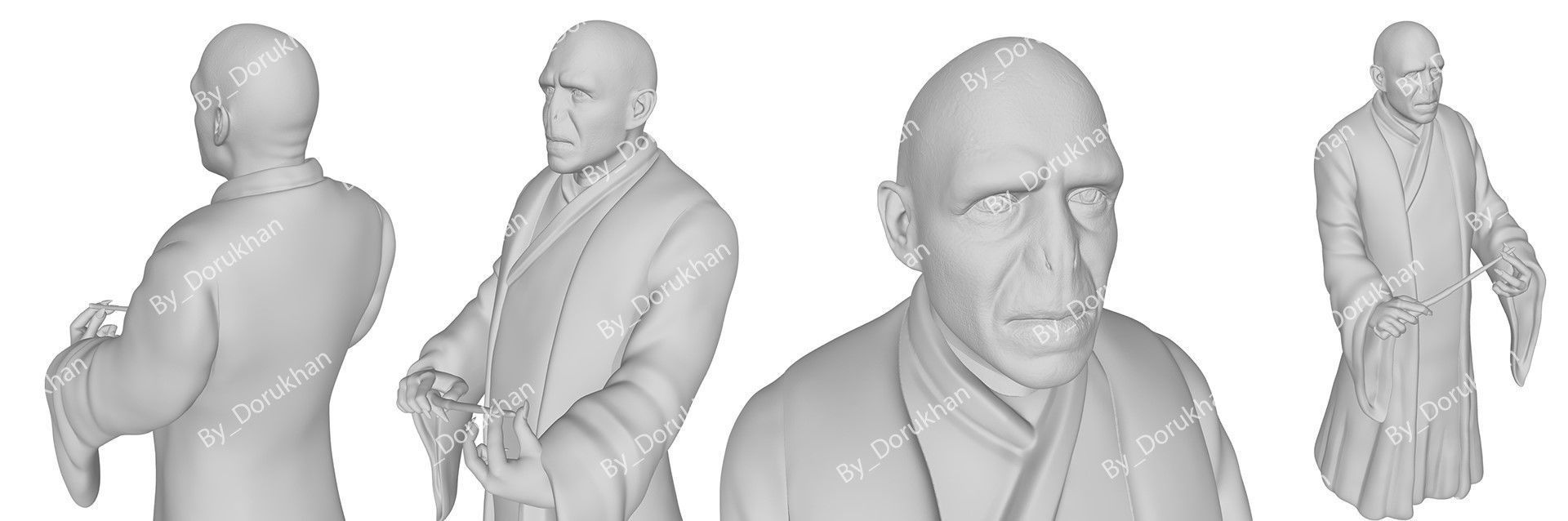 Harry Potter Lord Voldemort Action Figures Custom 3D print model 3D print model_5