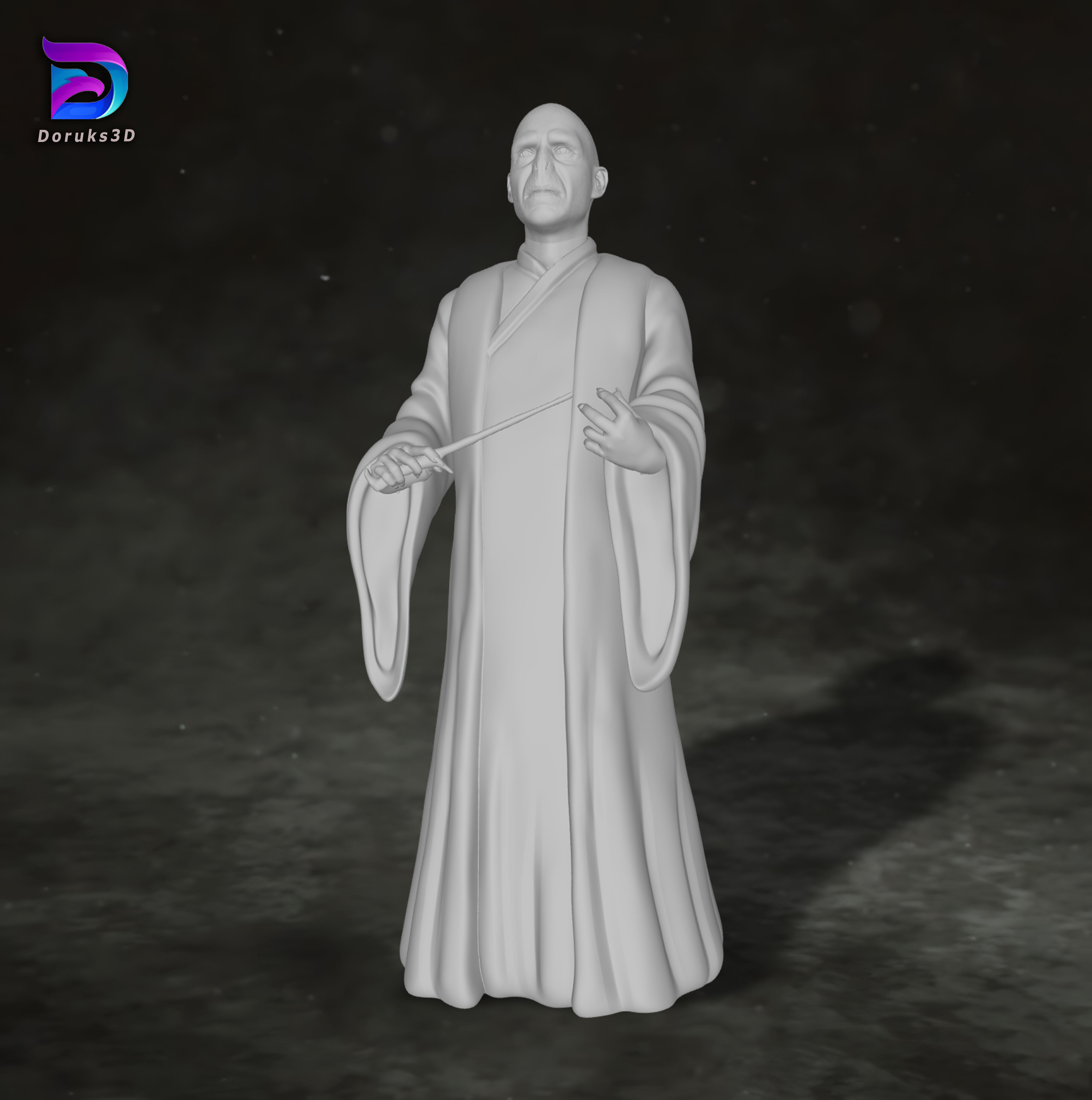 Harry Potter Lord Voldemort Action Figures Custom 3D print model 3D print model_7