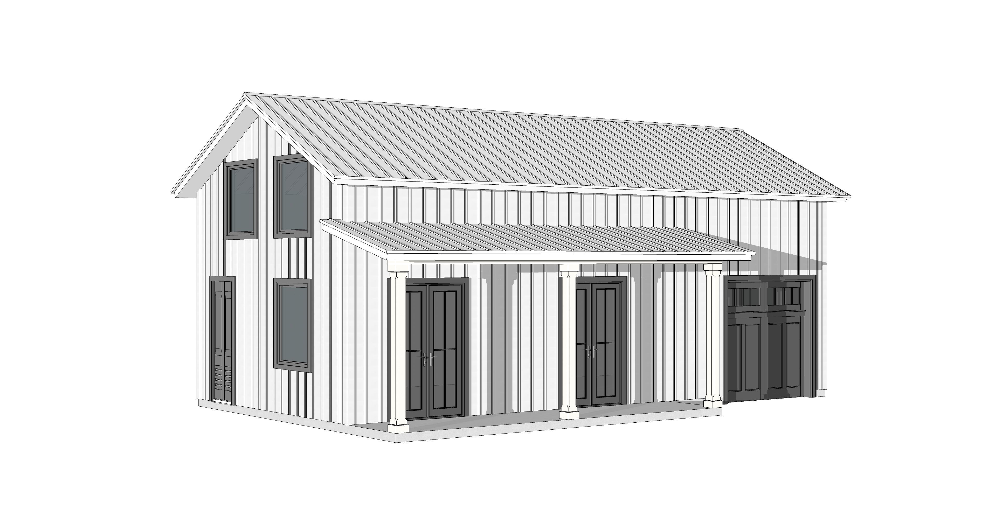 Barndominium House 17 -Archimple LLC 3D model_6