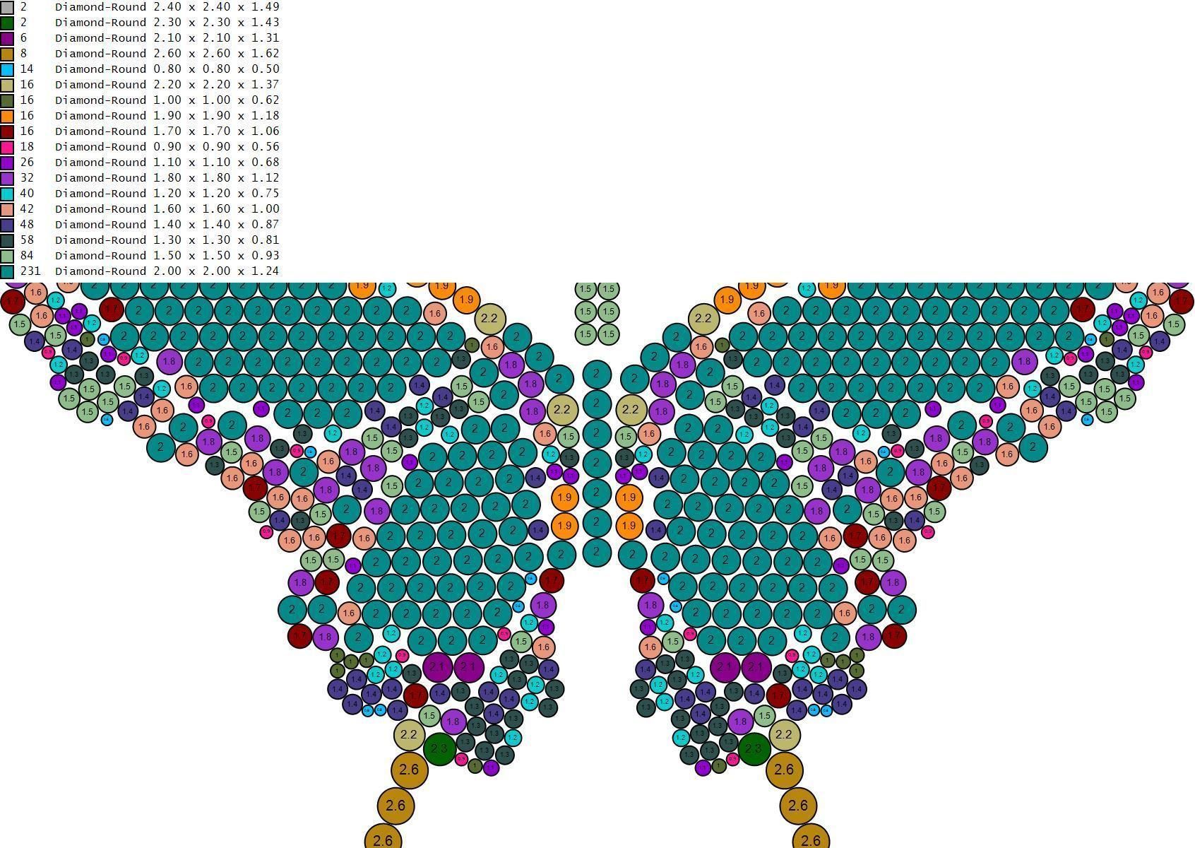 Butterfly  hiphop pendant  3D print model_15