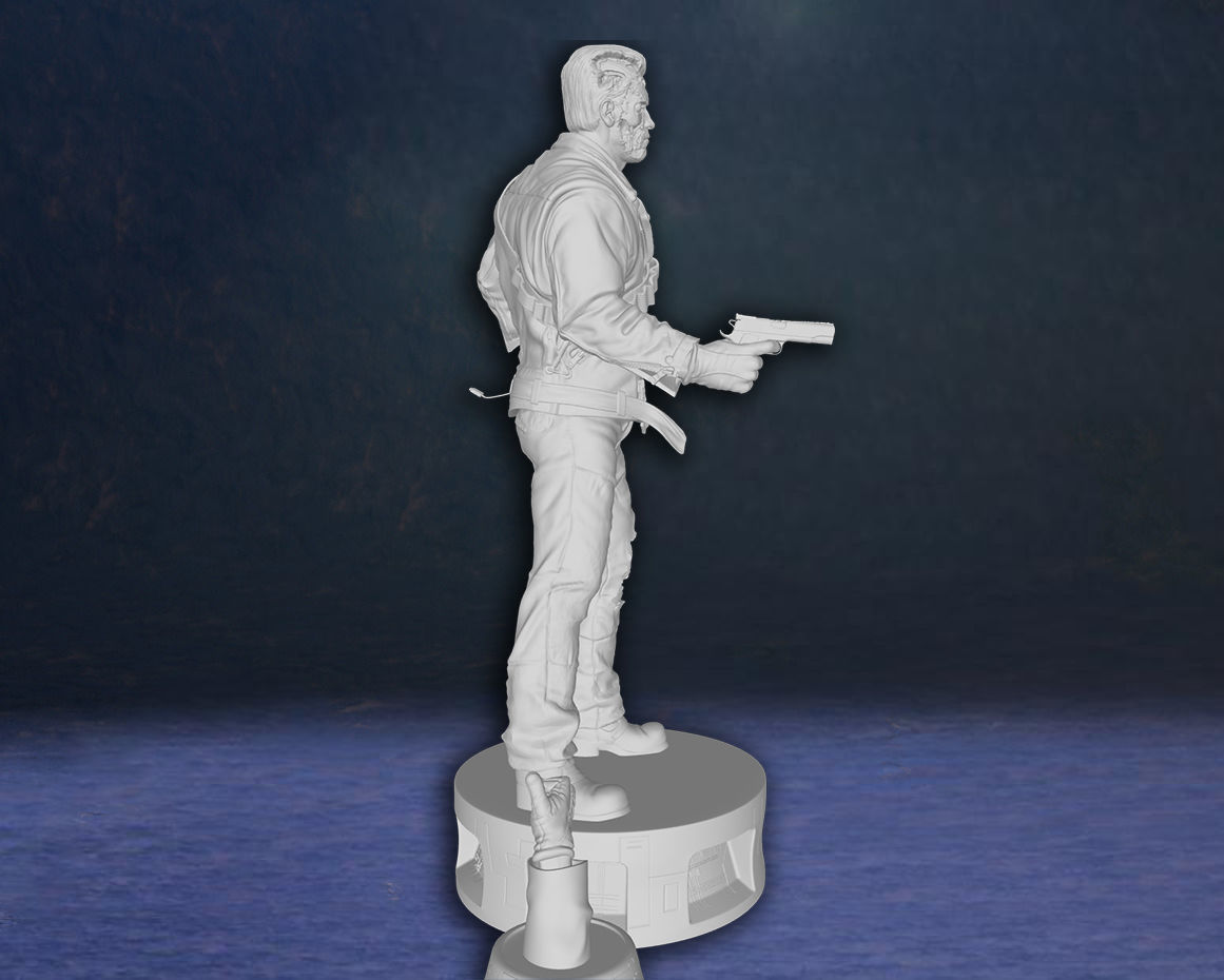 Arnold Schwarzenegger T-800 Terminator Figure 3D print model 3D print model_15