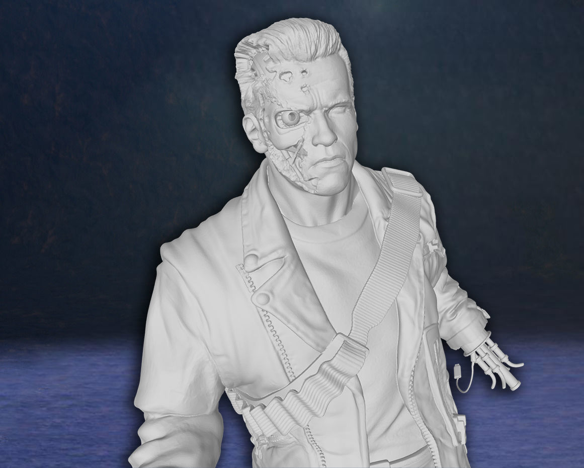 Arnold Schwarzenegger T-800 Terminator Figure 3D print model 3D print model_2