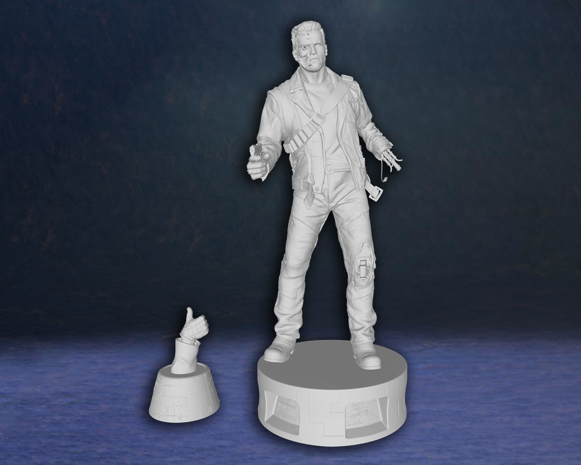 Arnold Schwarzenegger T-800 Terminator Figure 3D print model 3D print model_6