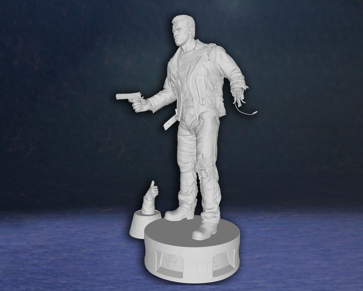 Arnold Schwarzenegger T-800 Terminator Figure 3D print model 3D print model_10
