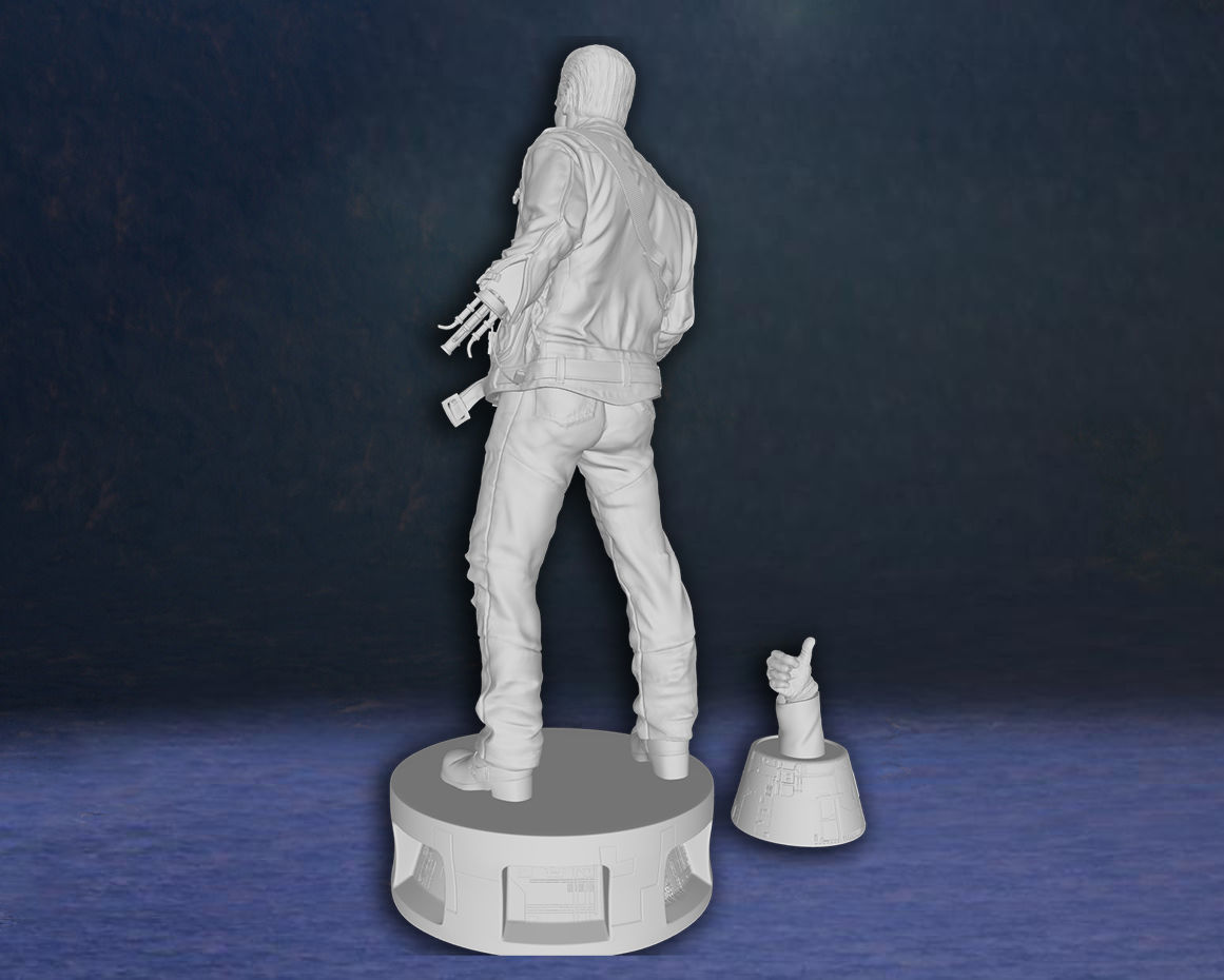 Arnold Schwarzenegger T-800 Terminator Figure 3D print model 3D print model_4