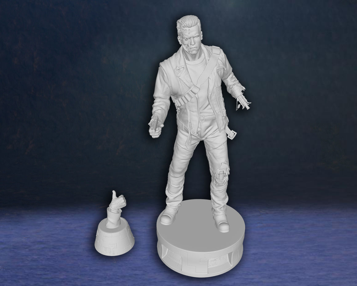 Arnold Schwarzenegger T-800 Terminator Figure 3D print model 3D print model_9
