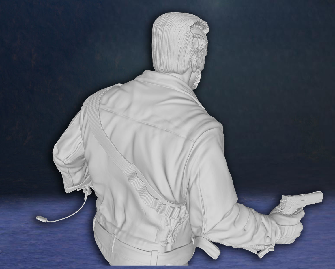 Arnold Schwarzenegger T-800 Terminator Figure 3D print model 3D print model_8