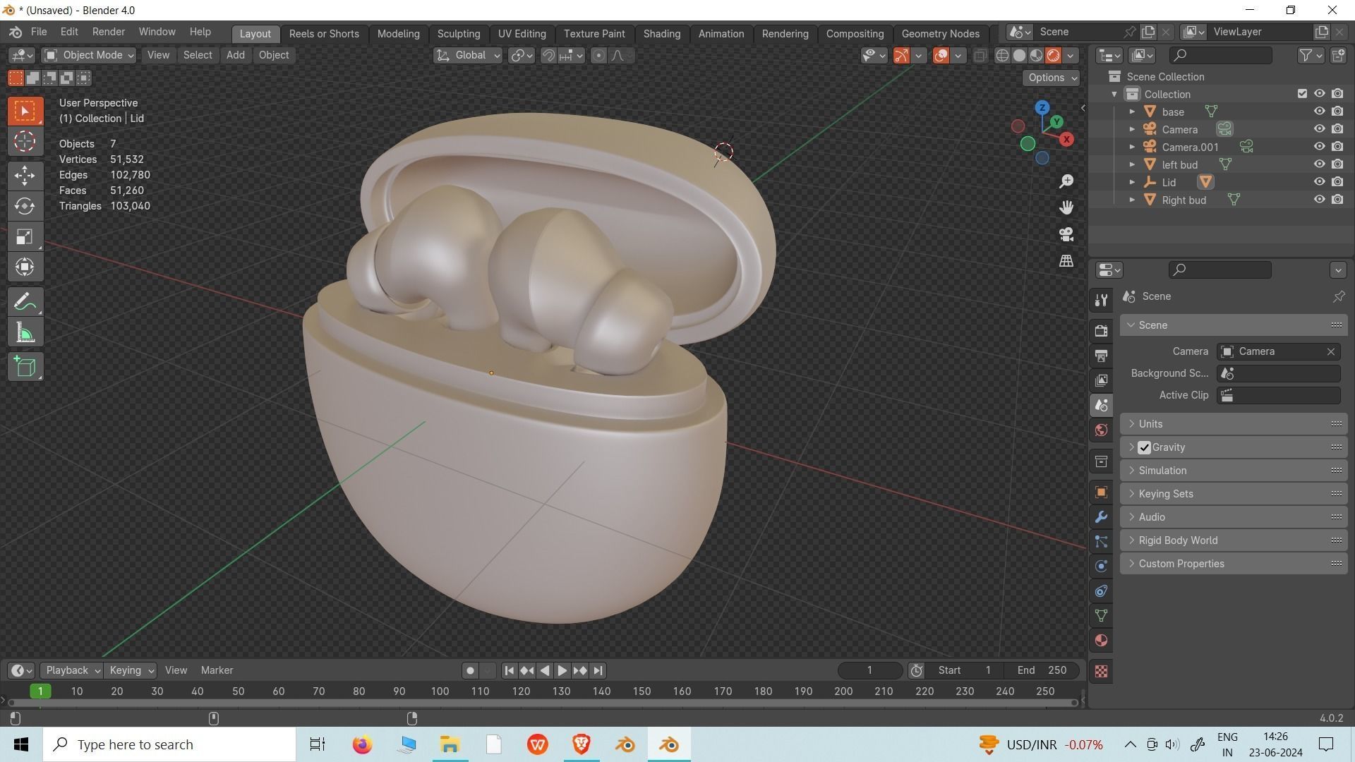 Wireless Earbuds 3D model_8
