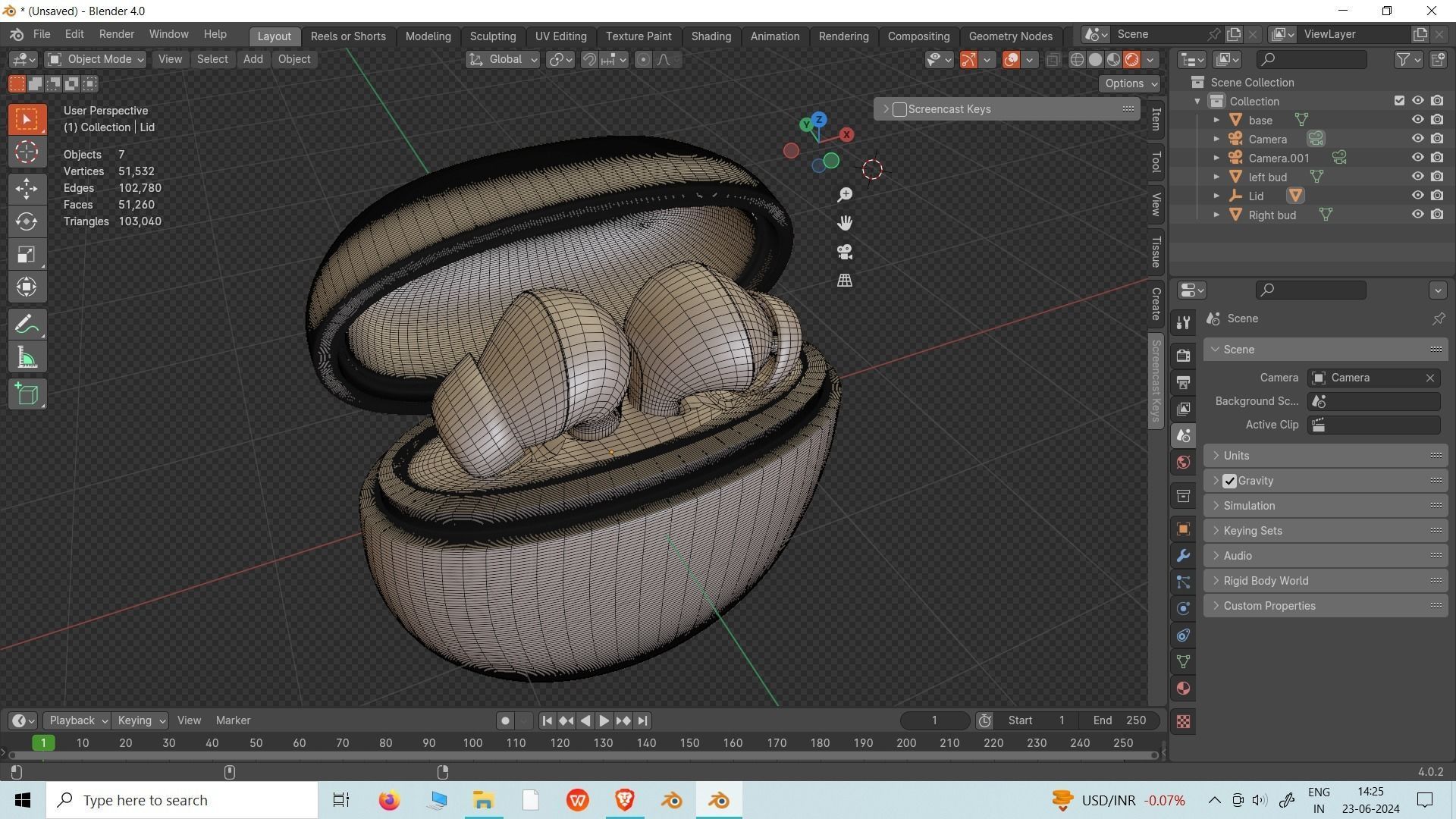 Wireless Earbuds 3D model_7