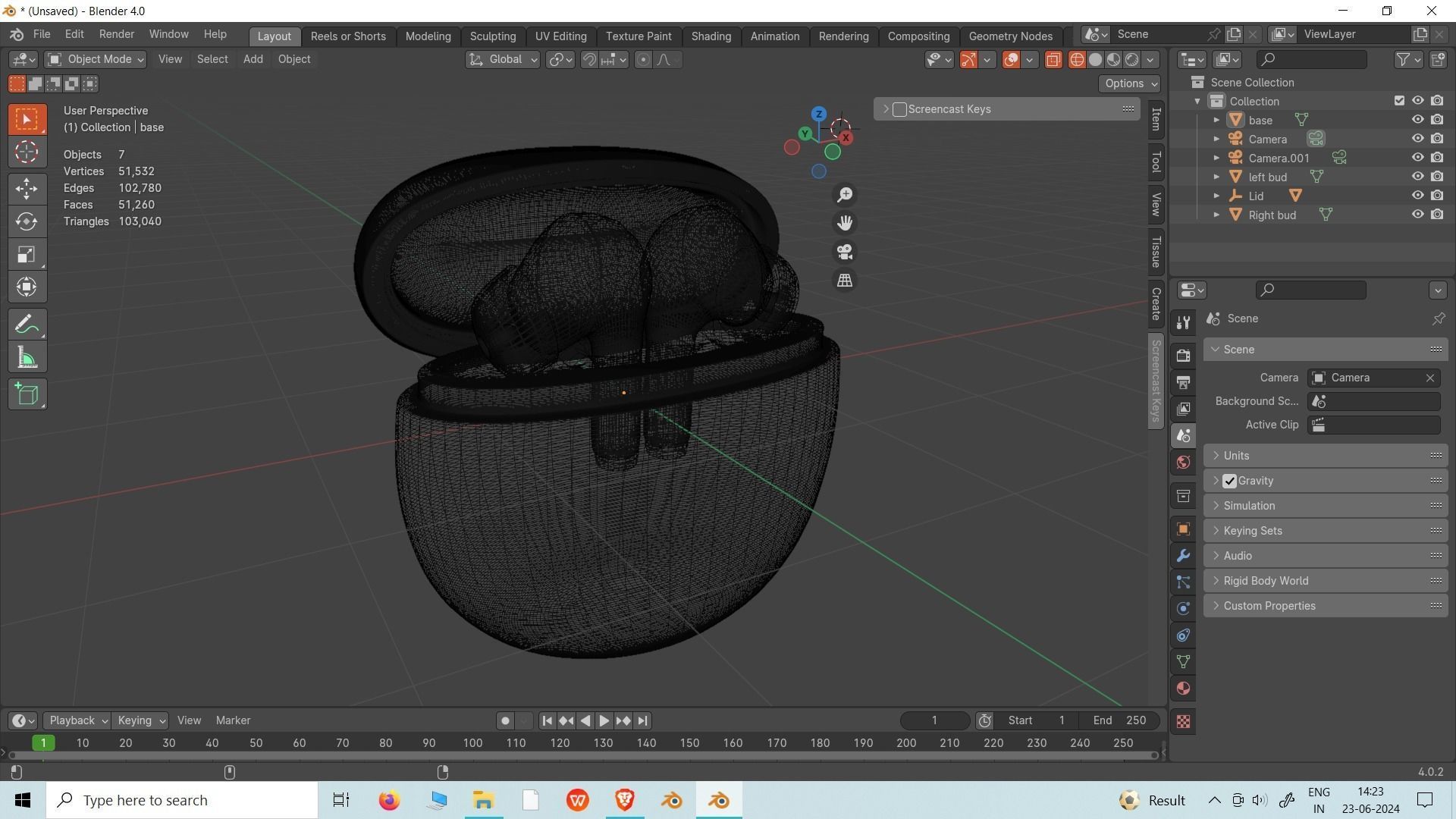 Wireless Earbuds 3D model_5