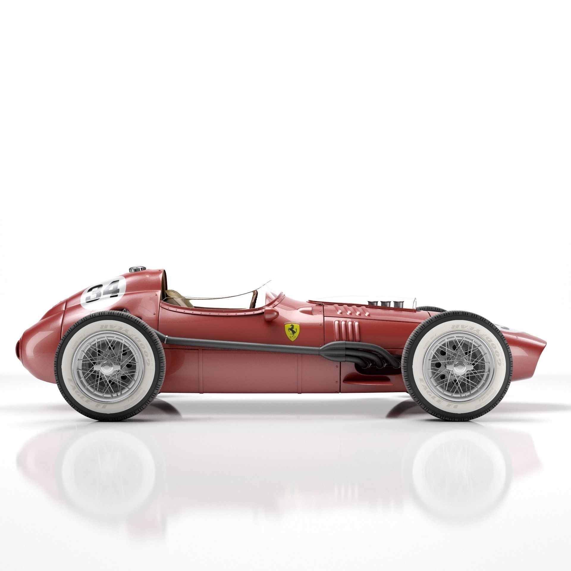 Ferrari Dino F1 1958 3D model_1