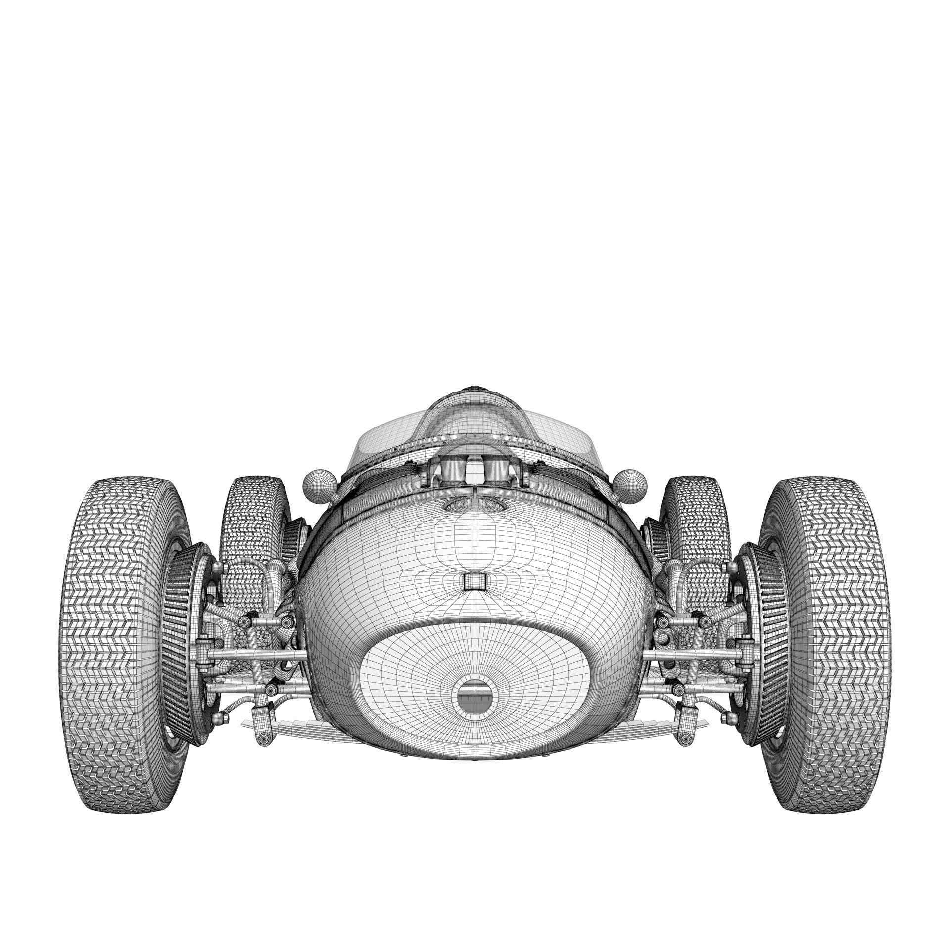 Ferrari Dino F1 1958 3D model_26