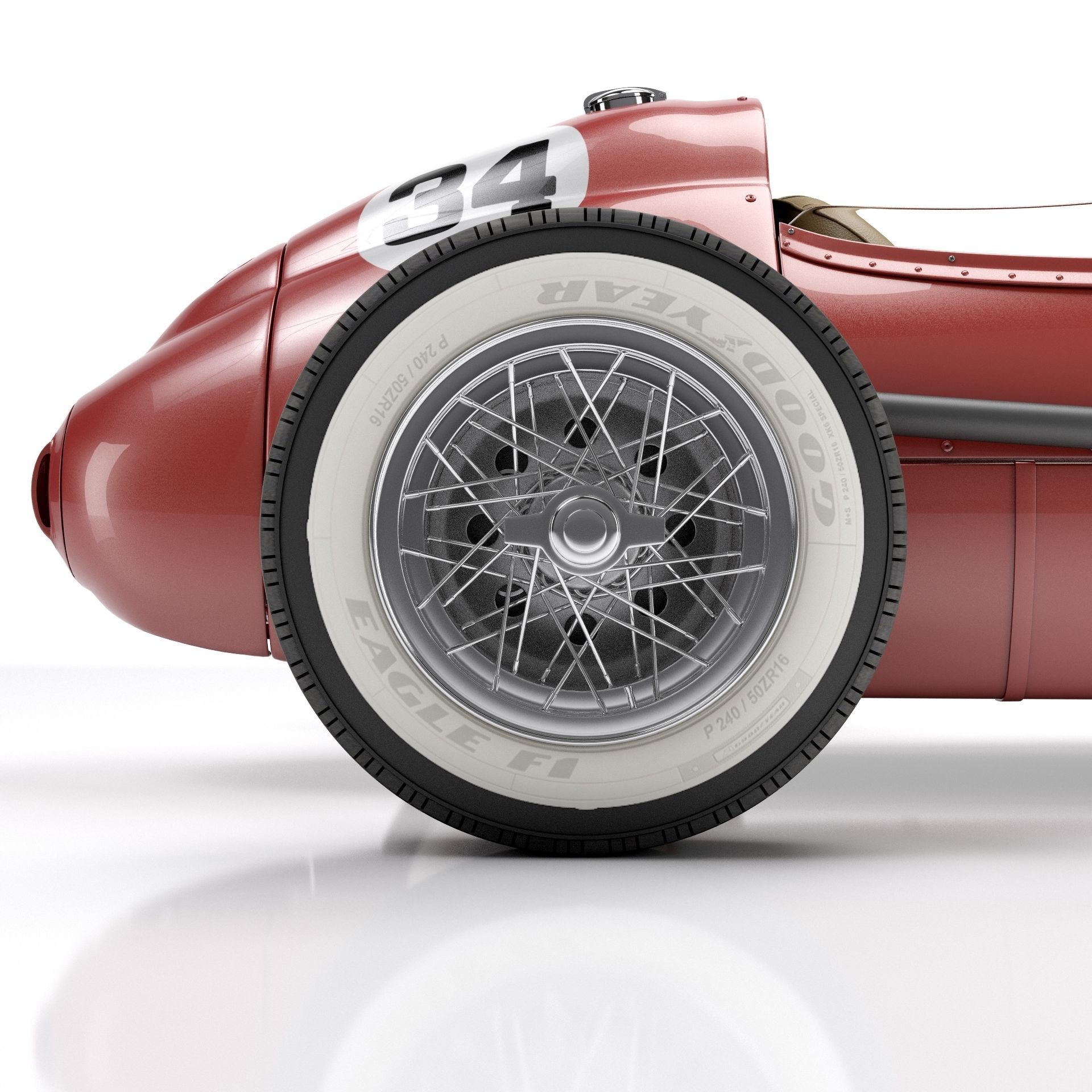 Ferrari Dino F1 1958 3D model_9