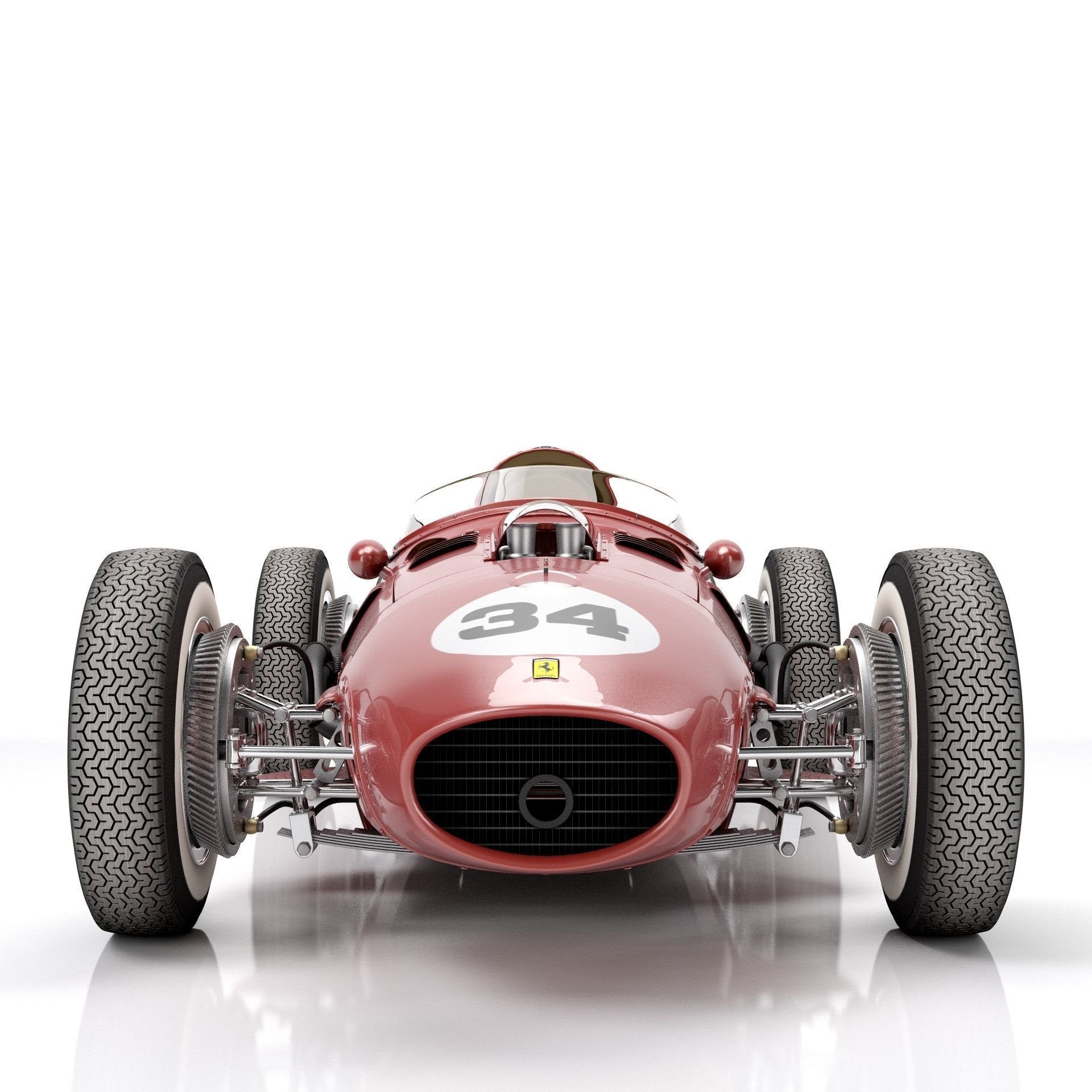 Ferrari Dino F1 1958 3D model_4