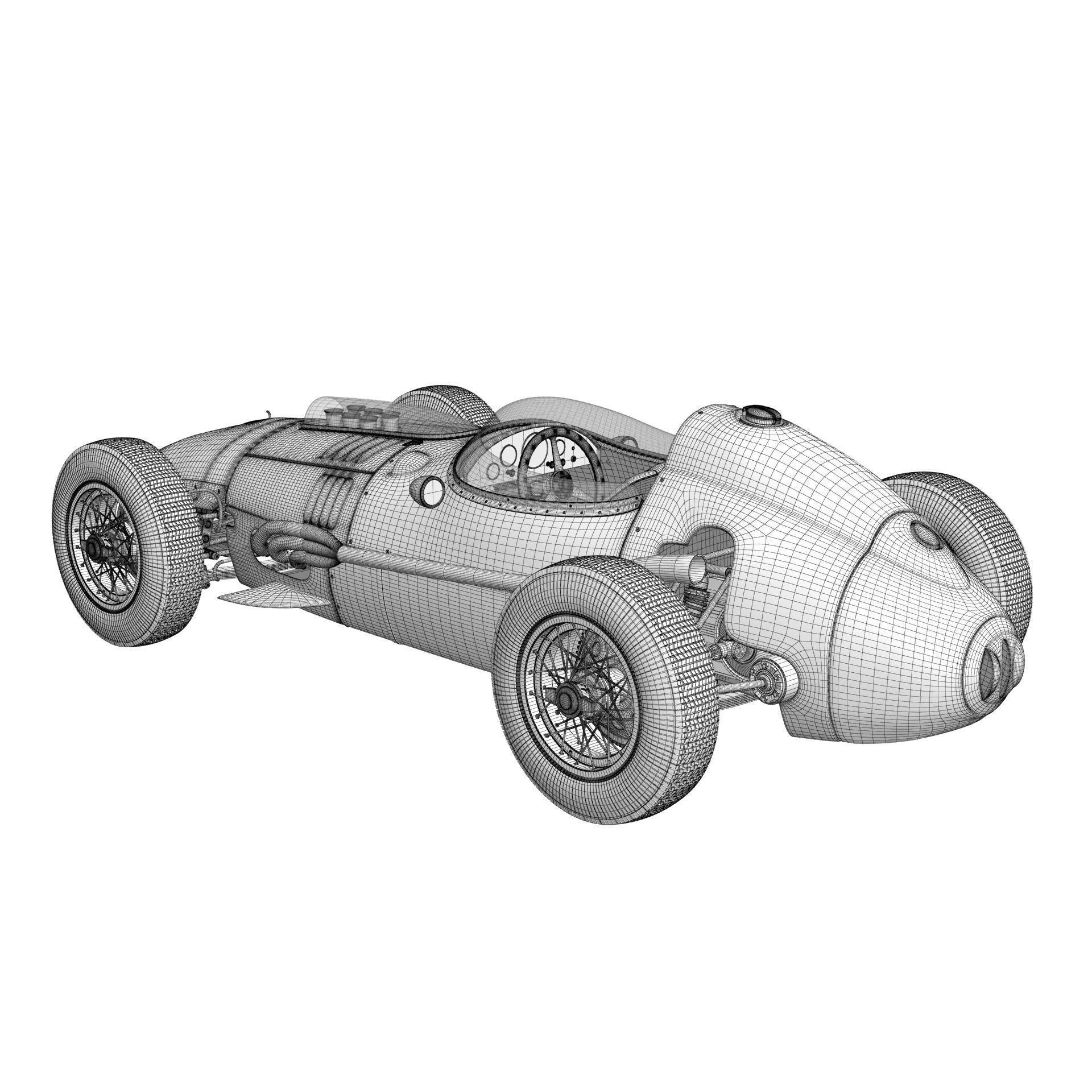 Ferrari Dino F1 1958 3D model_28