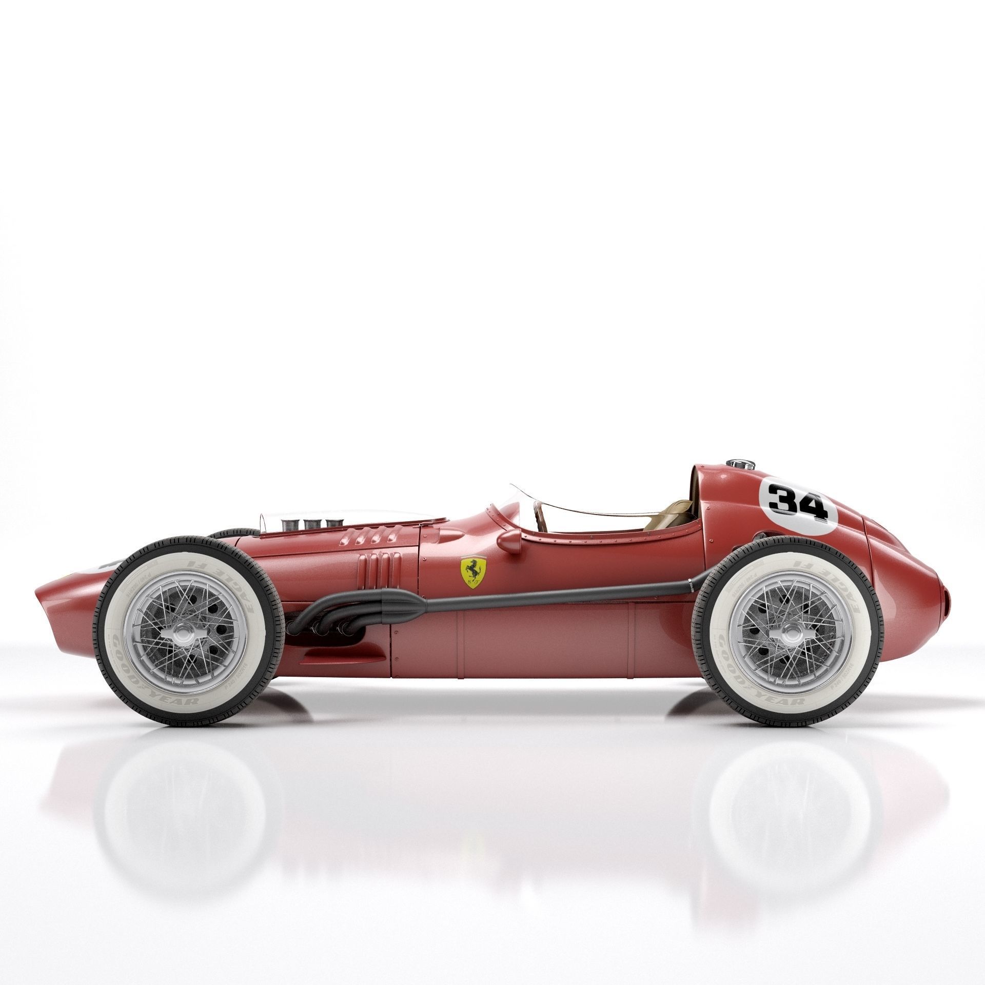 Ferrari Dino F1 1958 3D model_3