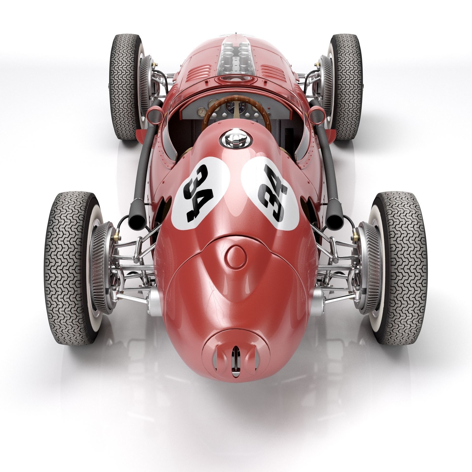Ferrari Dino F1 1958 3D model_12