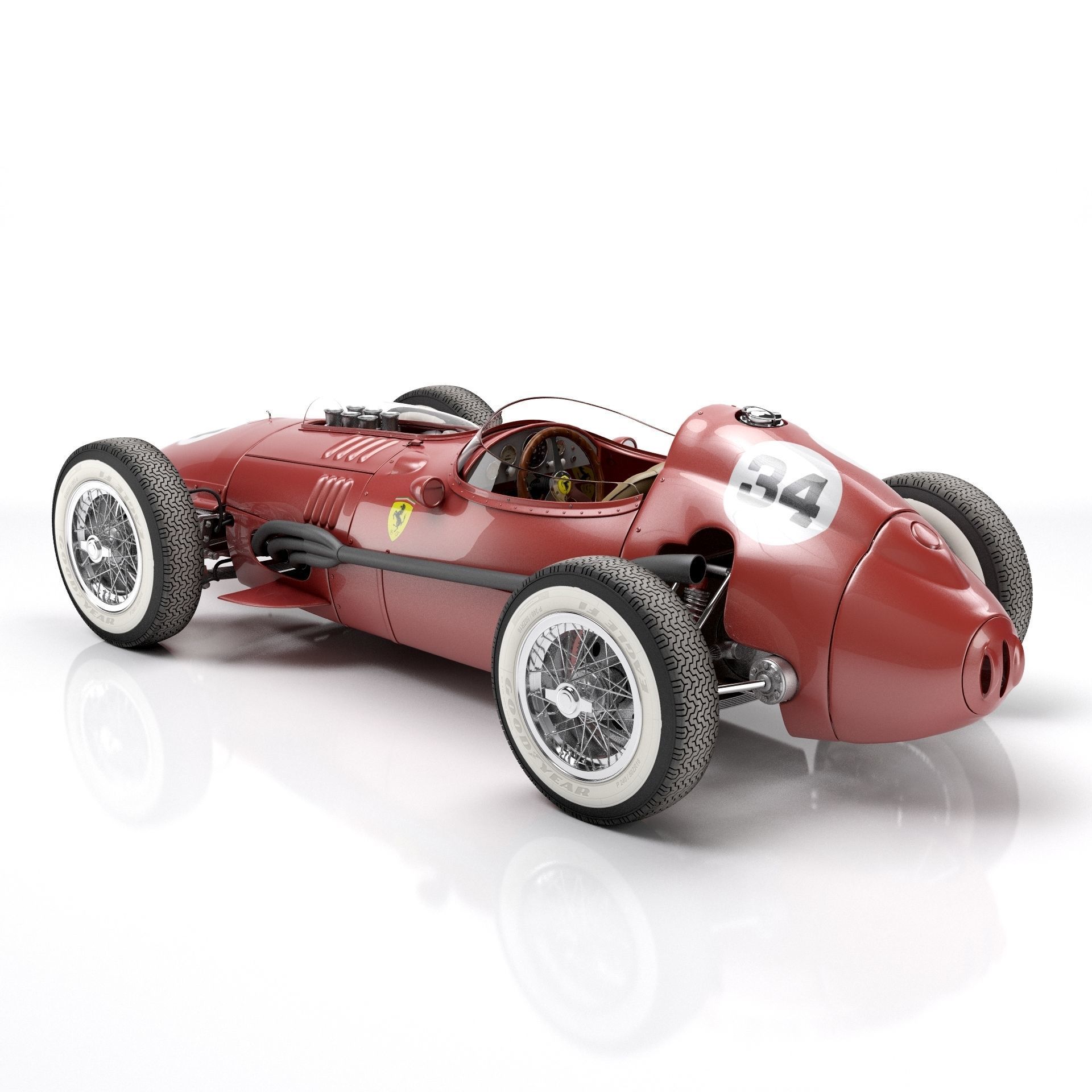 Ferrari Dino F1 1958 3D model_6