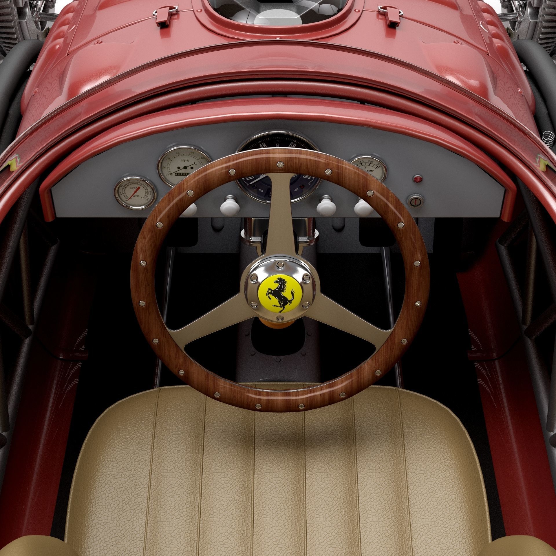 Ferrari Dino F1 1958 3D model_20