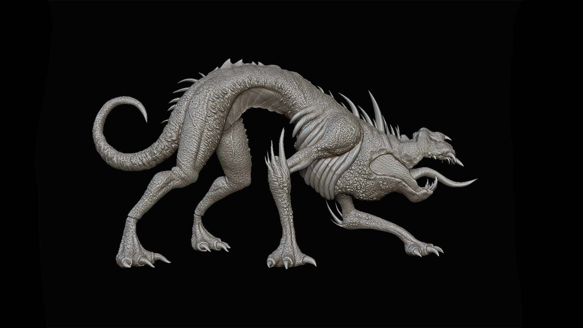 Creature 3D print model_9