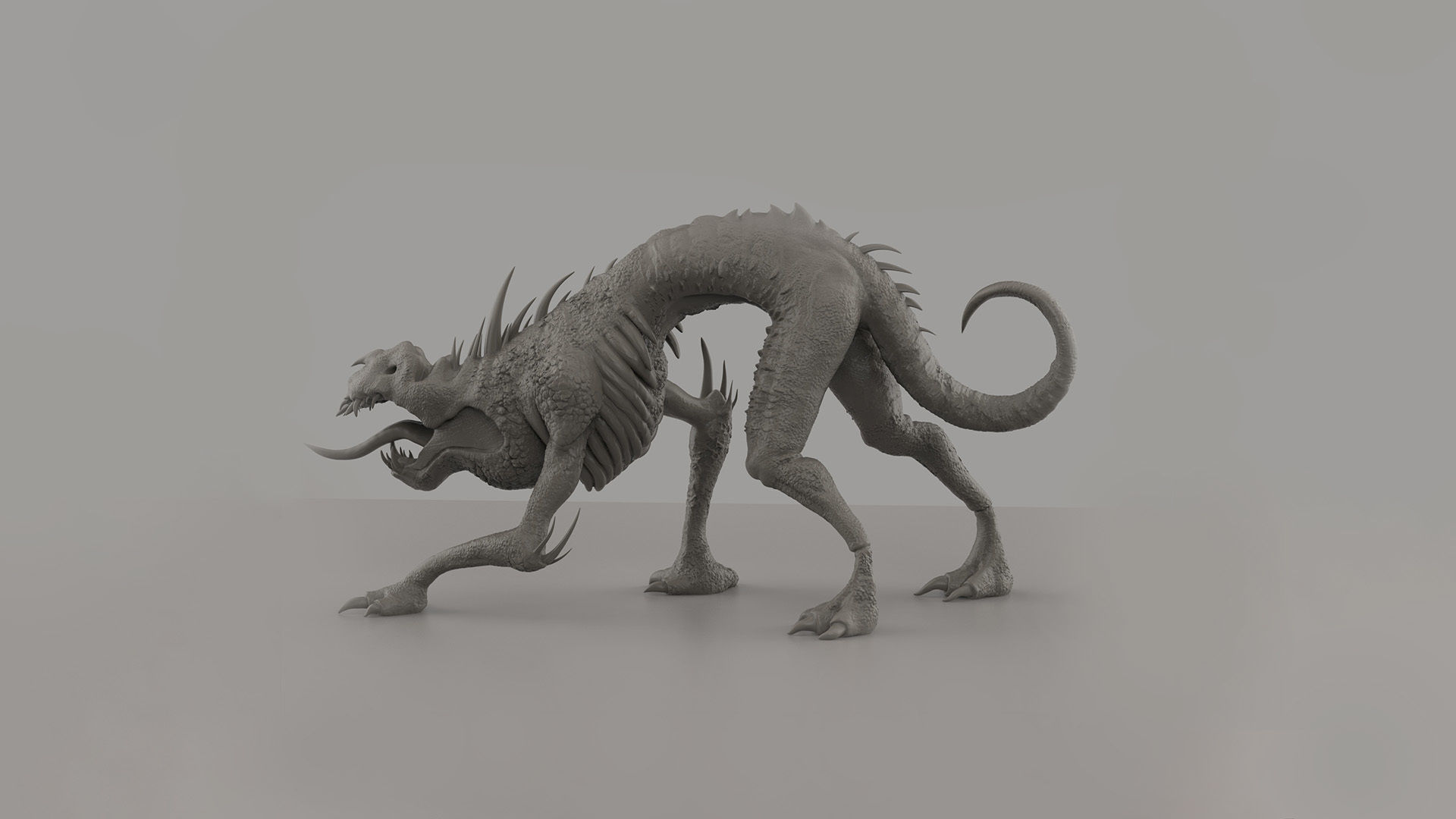 Creature 3D print model_1