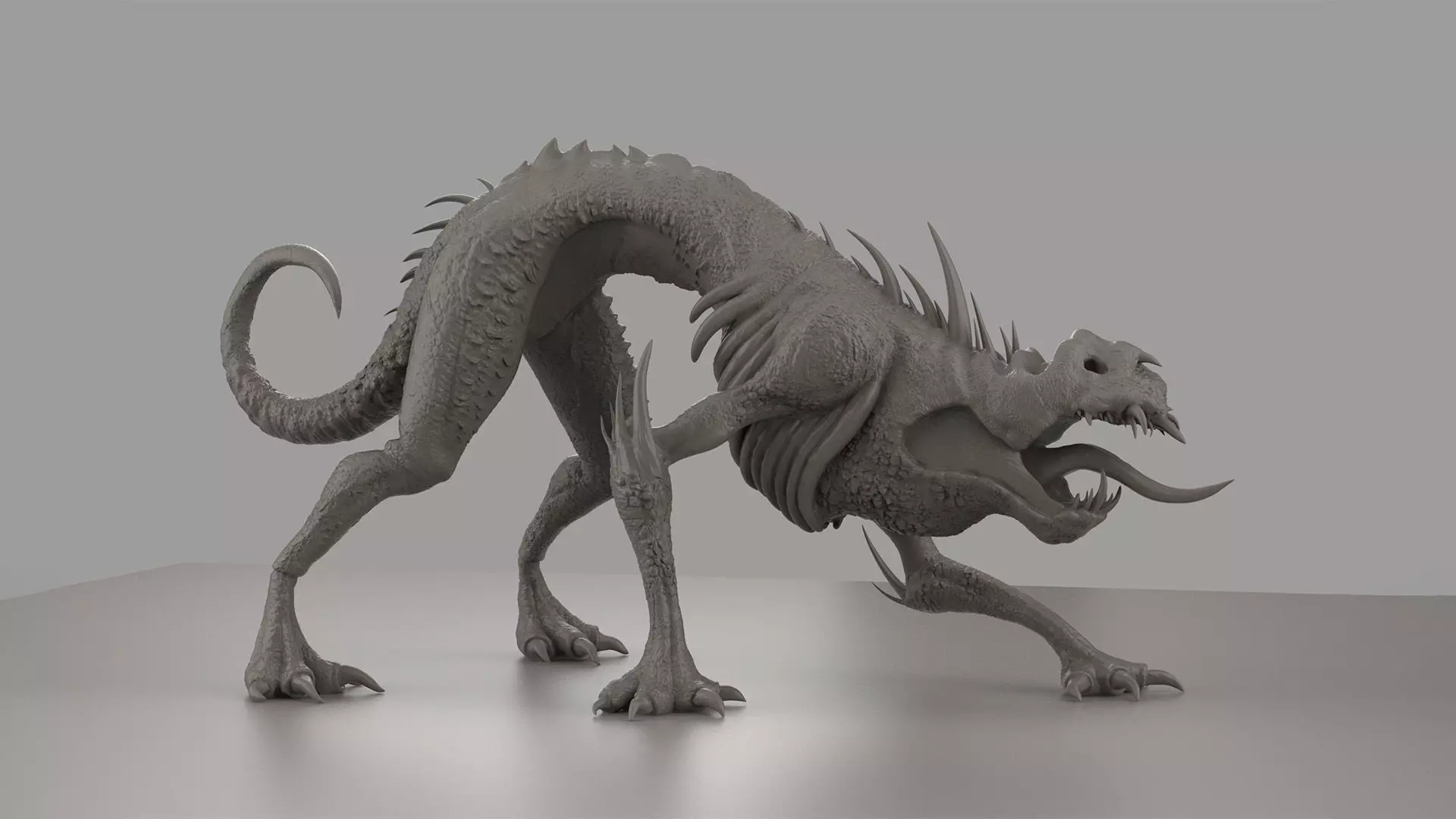 Creature 3D print model_0