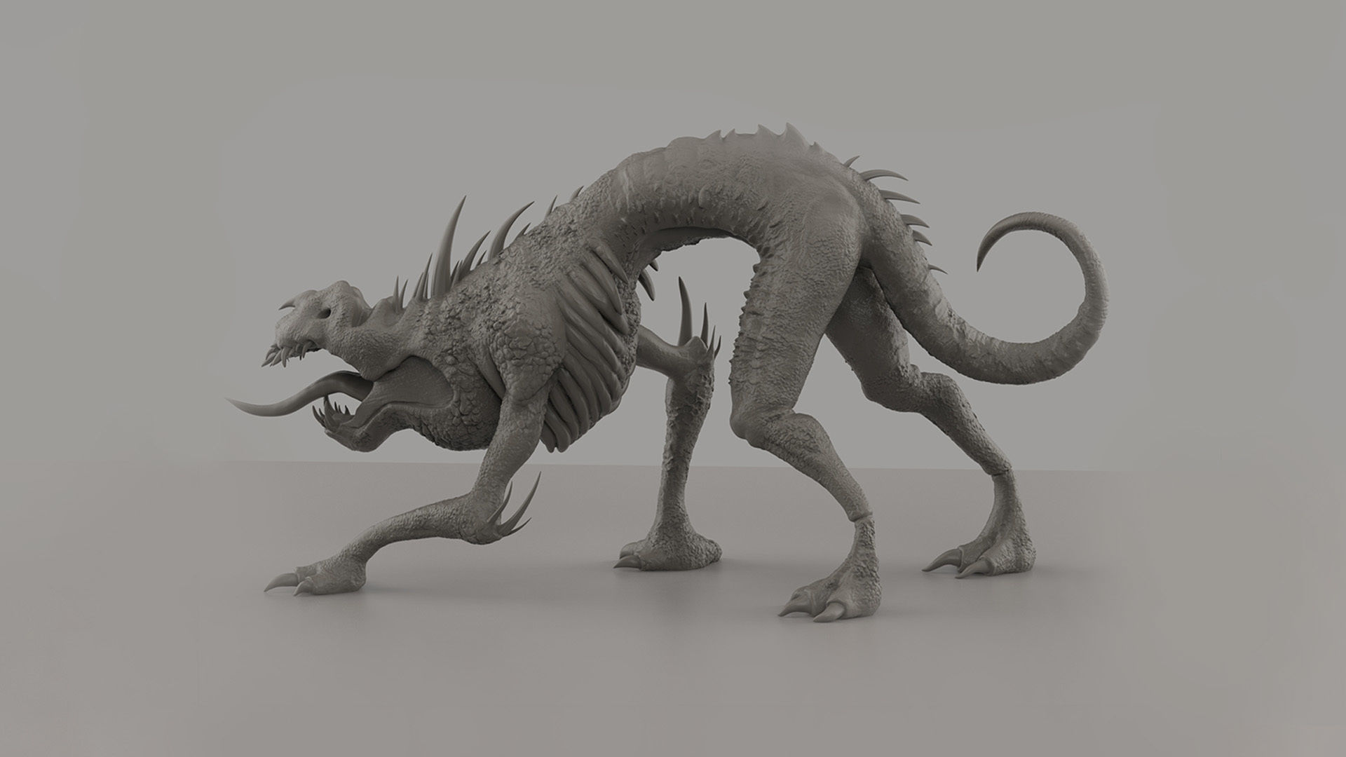 Creature 3D print model_2