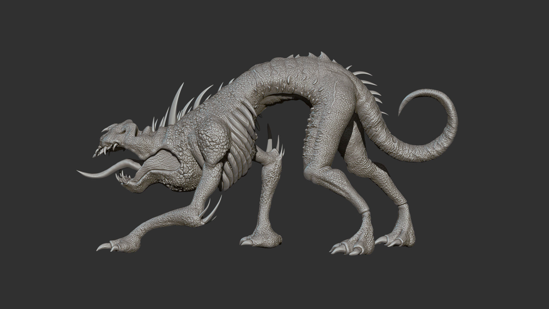 Creature 3D print model_3