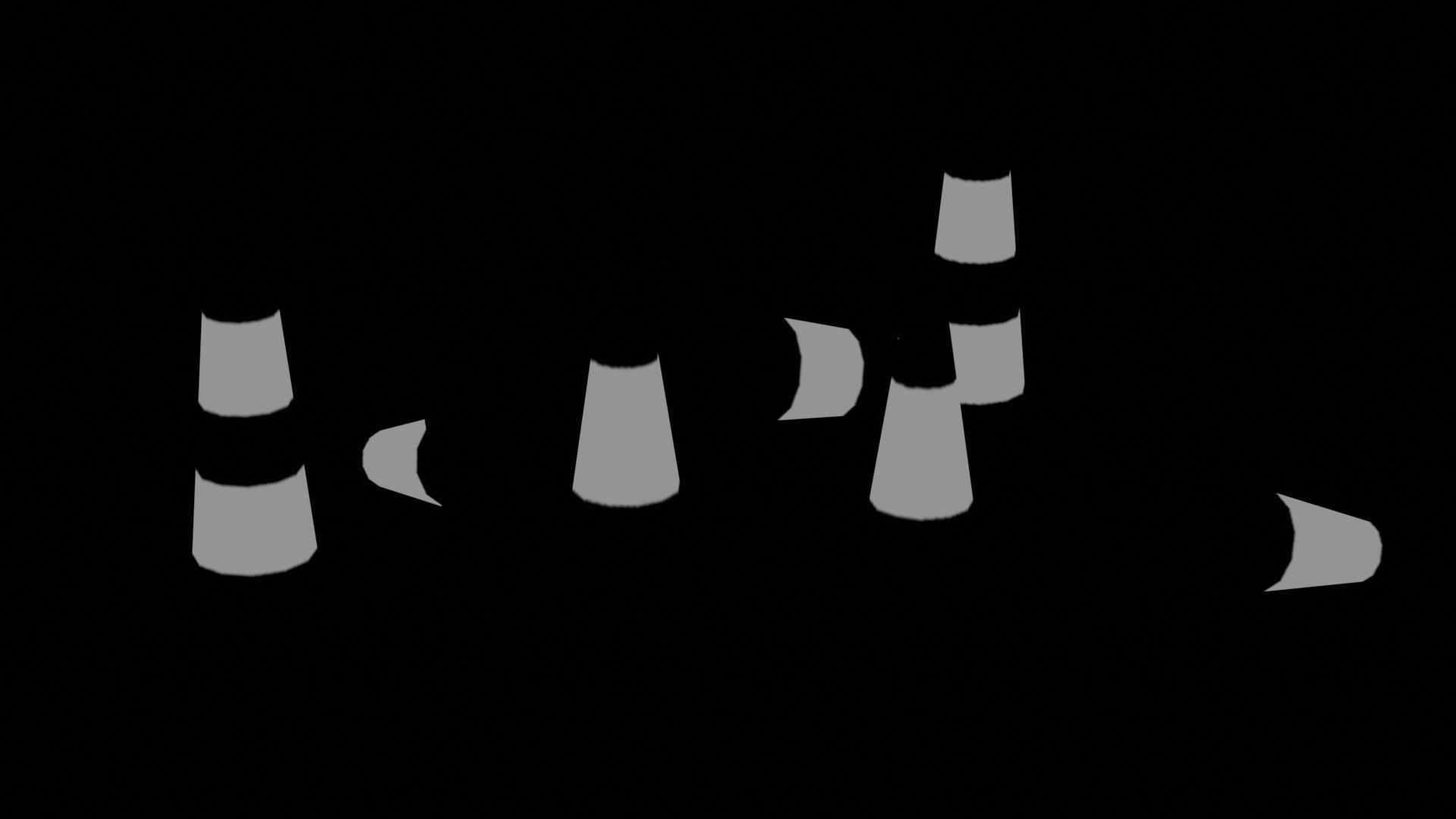 Traffic Safety Cone Game 3D model Low-poly 3D model_8