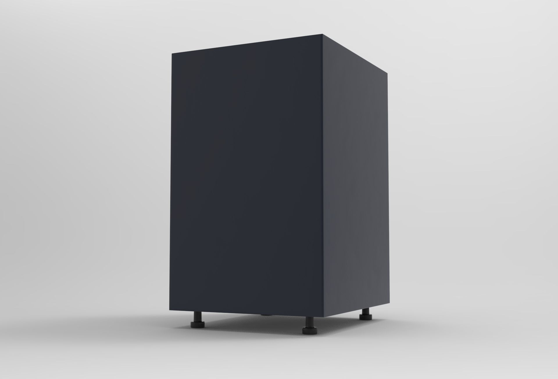 Hoka Storage with Drawer Low-poly 3D model_4